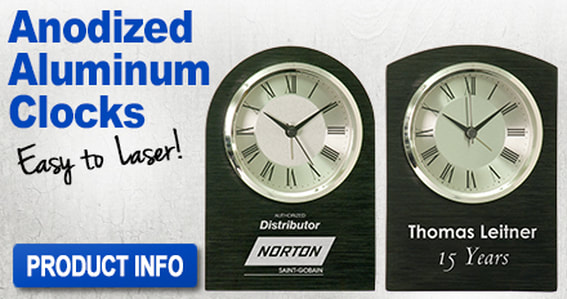 Anodized Aluminum Clocks